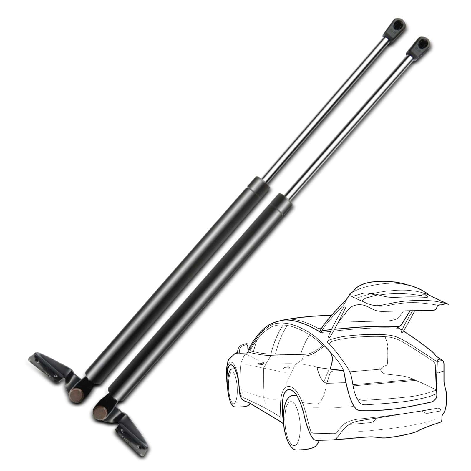 Set de 2 Soportes de Elevación para la Puerta Trasera para