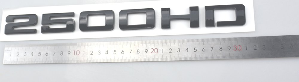 2PCS 2500HD 2500 HD Emblemas Placas Nombres 3D Calcomanías - Imagen 6