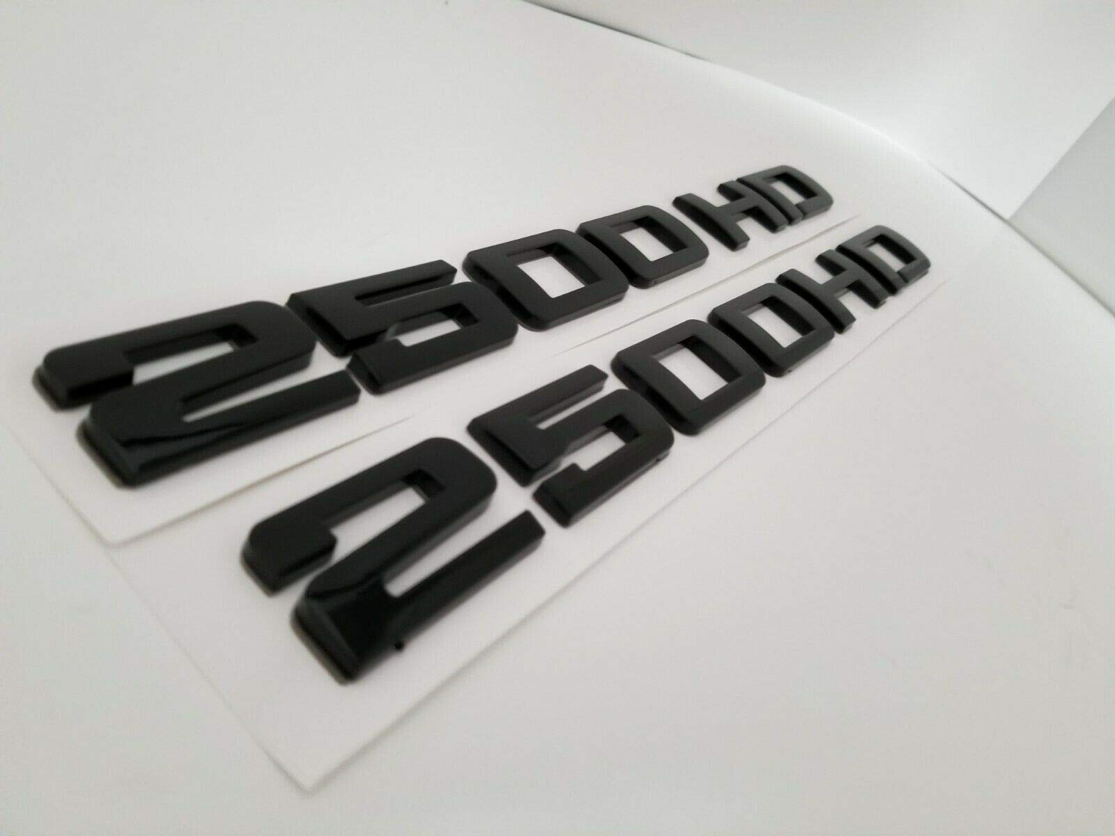 2PCS 2500HD 2500 HD Emblemas Placas Nombres 3D Calcomanías - Imagen 3