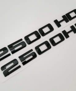 2PCS 2500HD 2500 HD Emblemas Placas Nombres 3D Calcomanías