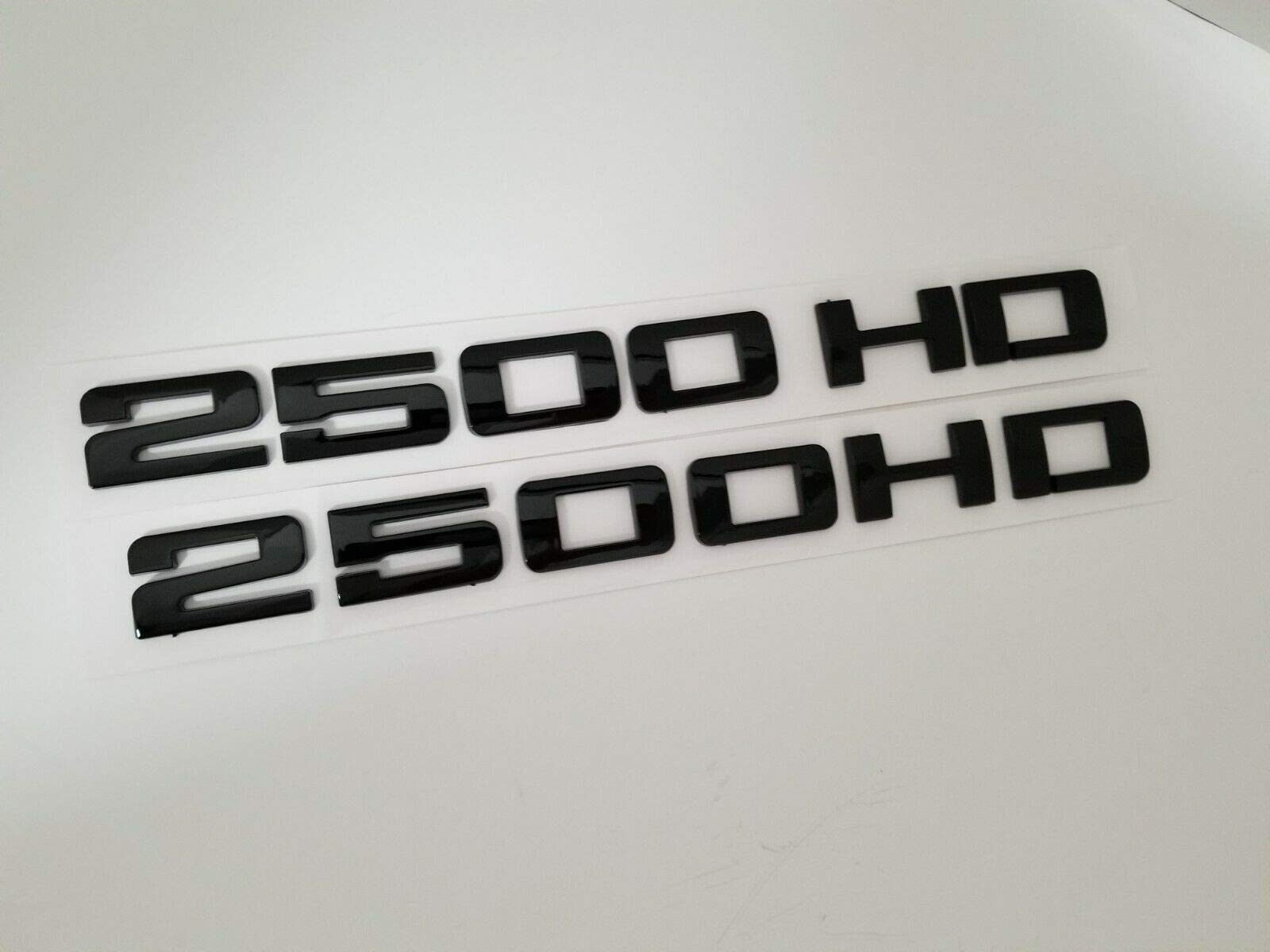 2PCS 2500HD 2500 HD Emblemas Placas Nombres 3D Calcomanías - Imagen 4