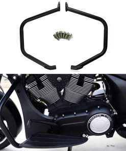 Protectores de Motor de Acero Negro para Victory Cross