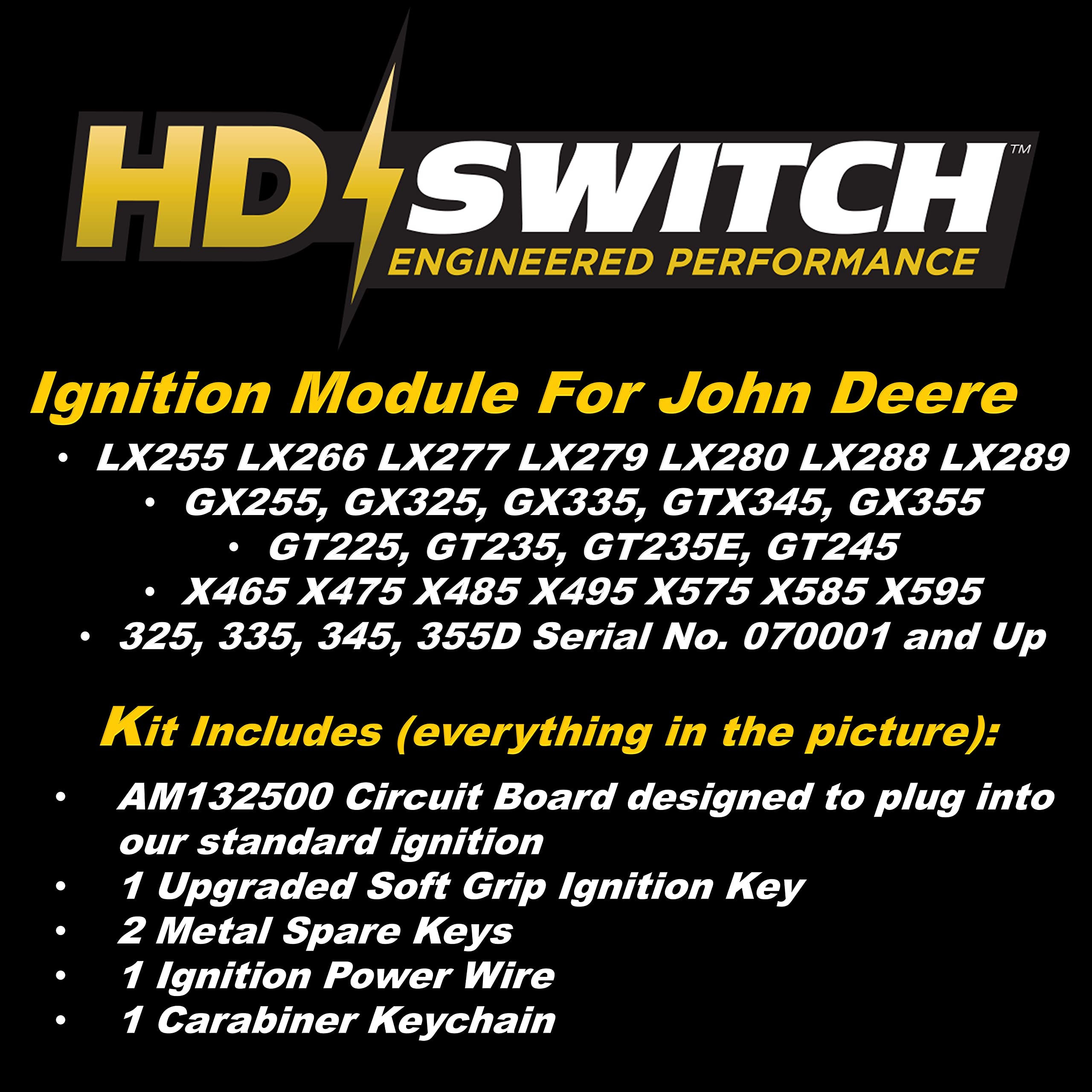 HD Switch AM132500 Módulo de Encendido Interruptor de Llave - Imagen 9