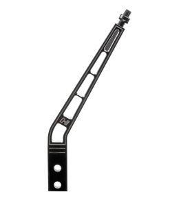 Palanca de cambios de aluminio Hurst, Negra, Doblez, 10"
