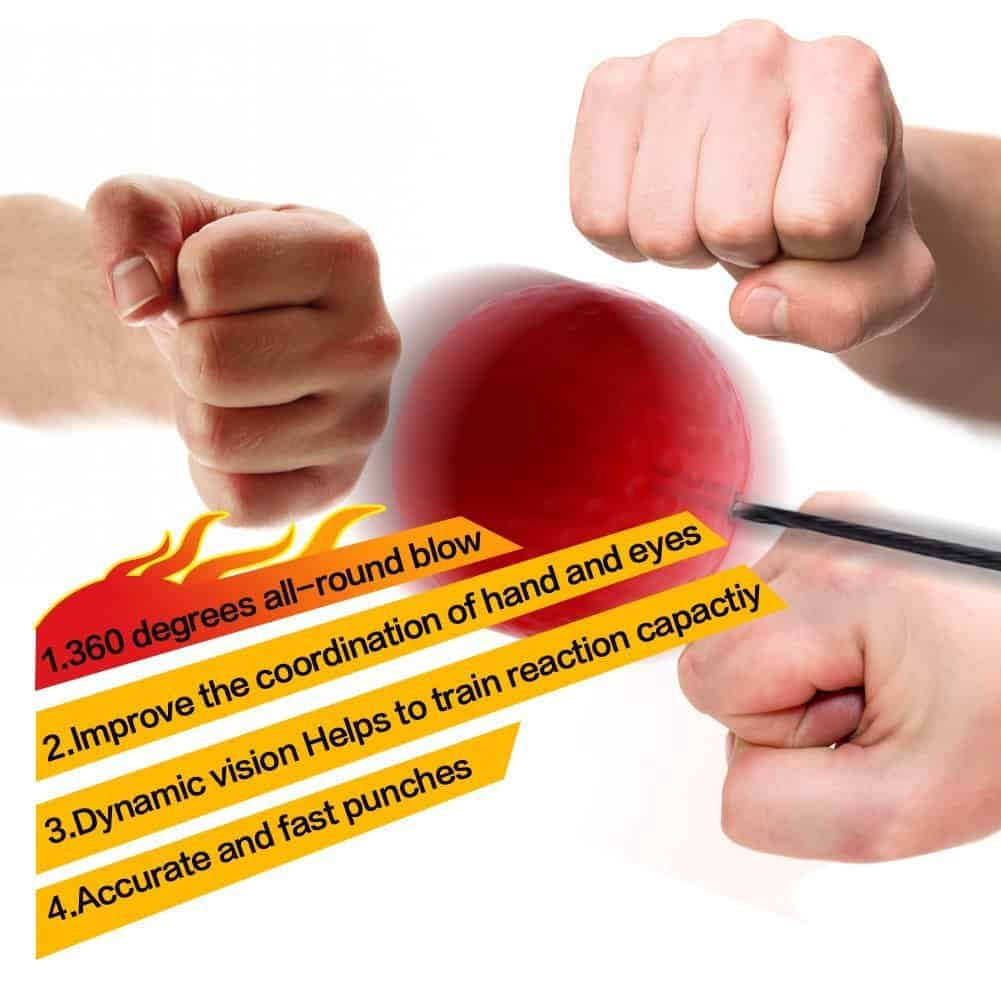 Pelota de Boxeo con Diadema, Pelota de Boxeo de Reflejos - Imagen 5