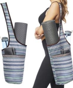 Bolso para tapete de yoga Ewedoos con bolsillo grande y