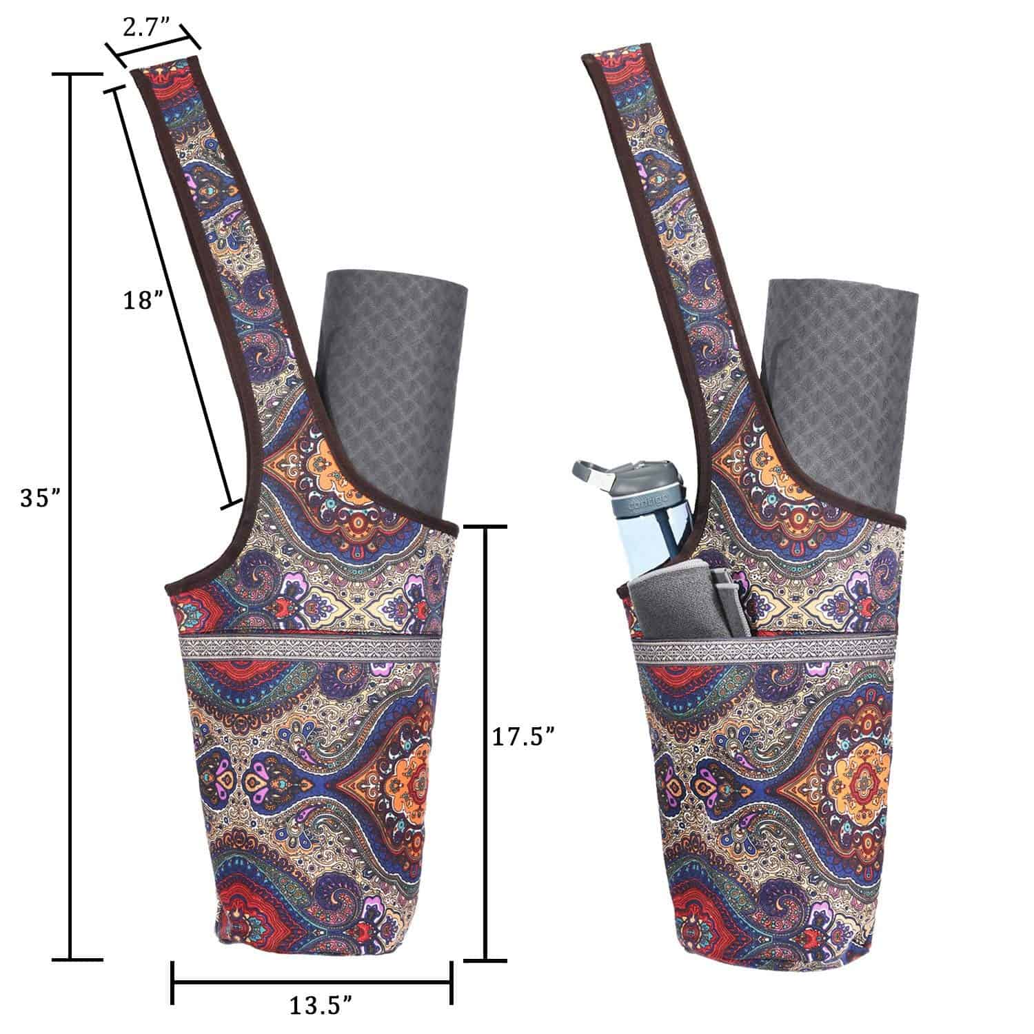 Bolsa para Tapete de Yoga Ewedoos con Bolsillo de Gran - Imagen 3