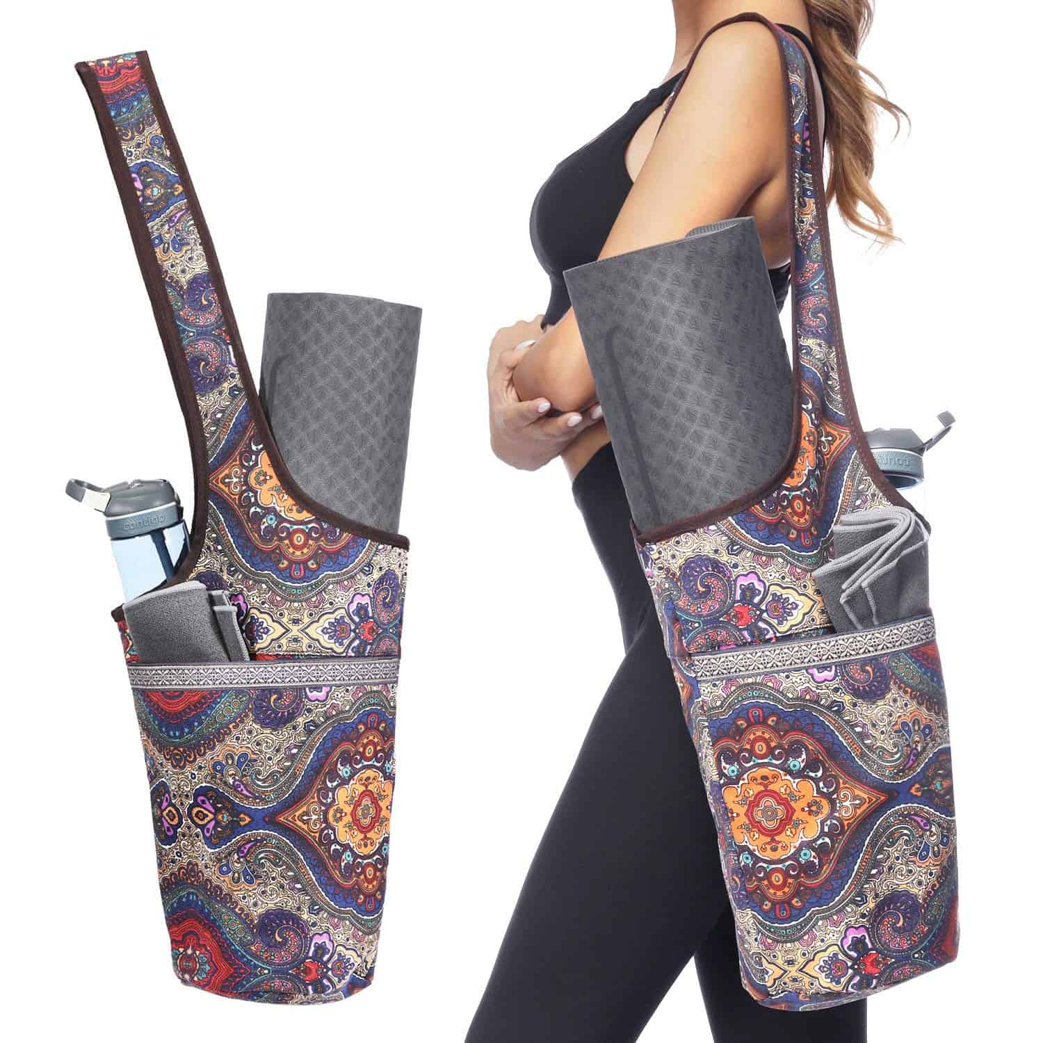Bolsa para Tapete de Yoga Ewedoos con Bolsillo de Gran
