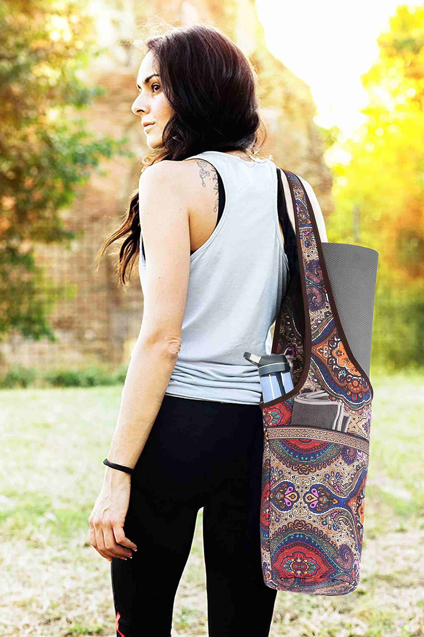 Bolsa para Tapete de Yoga Ewedoos con Bolsillo de Gran - Imagen 6