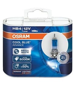 Bombillas de Coche Halógenas OSRAM 9006 HB4 12V 51W 5000K