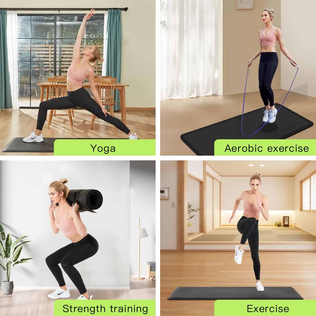 Tapete de gimnasia UniComfort, anti-fatiga 100% PU, cuerda - Imagen 8