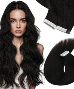 Extensiones de Cabello con Cinta de Pelo Humano Real Sunny