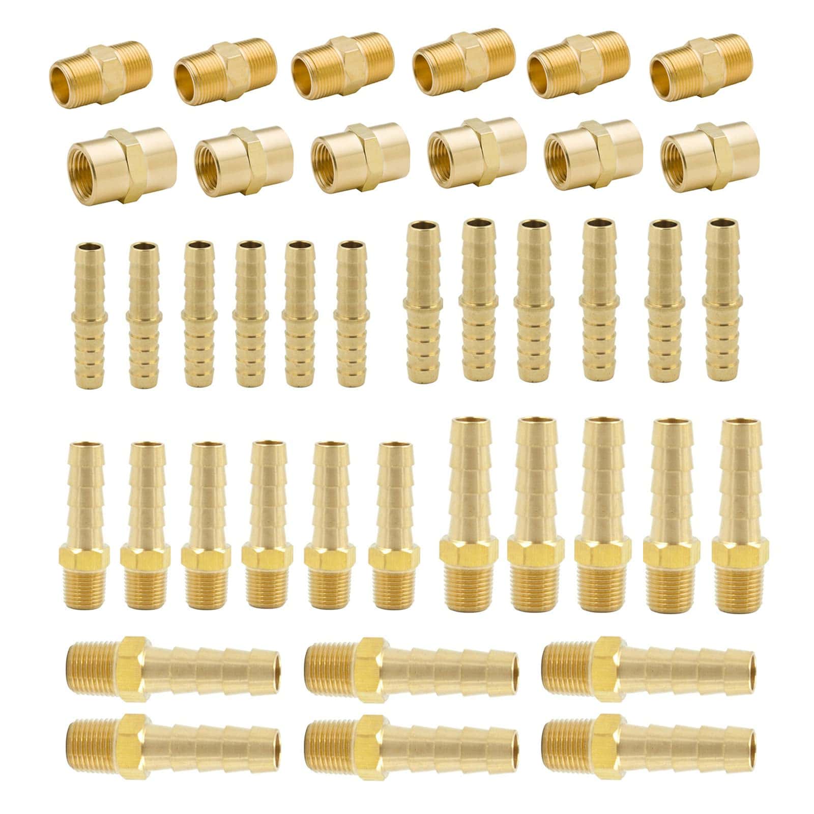 Kit de surtido de 42 piezas de accesorios de latón para