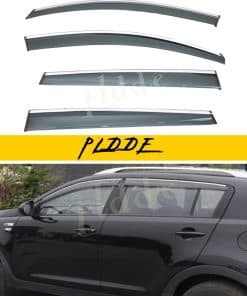 PLDDE Juego de 4 deflectores de ventanas compatibles con