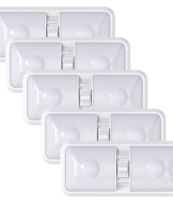 Leisure LED 5 Pack RV LED Ceiling Double Dome Light Fixture