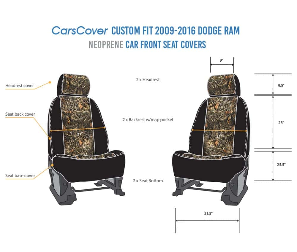 Cubiertas de asiento delantero de automóvil de neopreno - Imagen 7