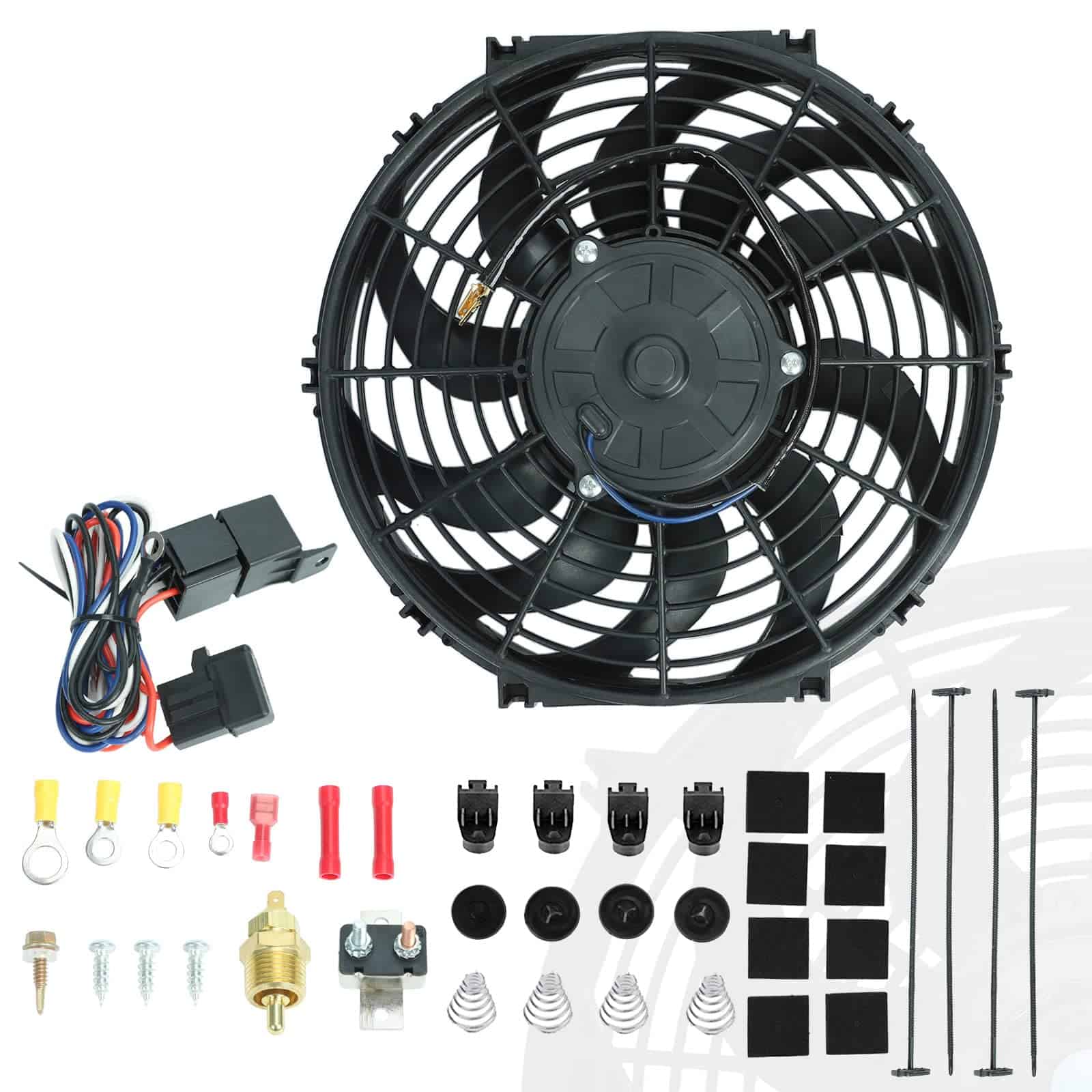 BLACKHORSE-RACING Ventilador de enfriamiento del radiador