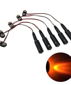 Paquete de 5 Luces de Efectos Micro LED Naranjas con Clips