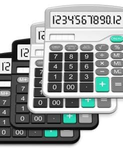 Calculadora, Splaks Paquete de 4 Calculadoras de Escritorio