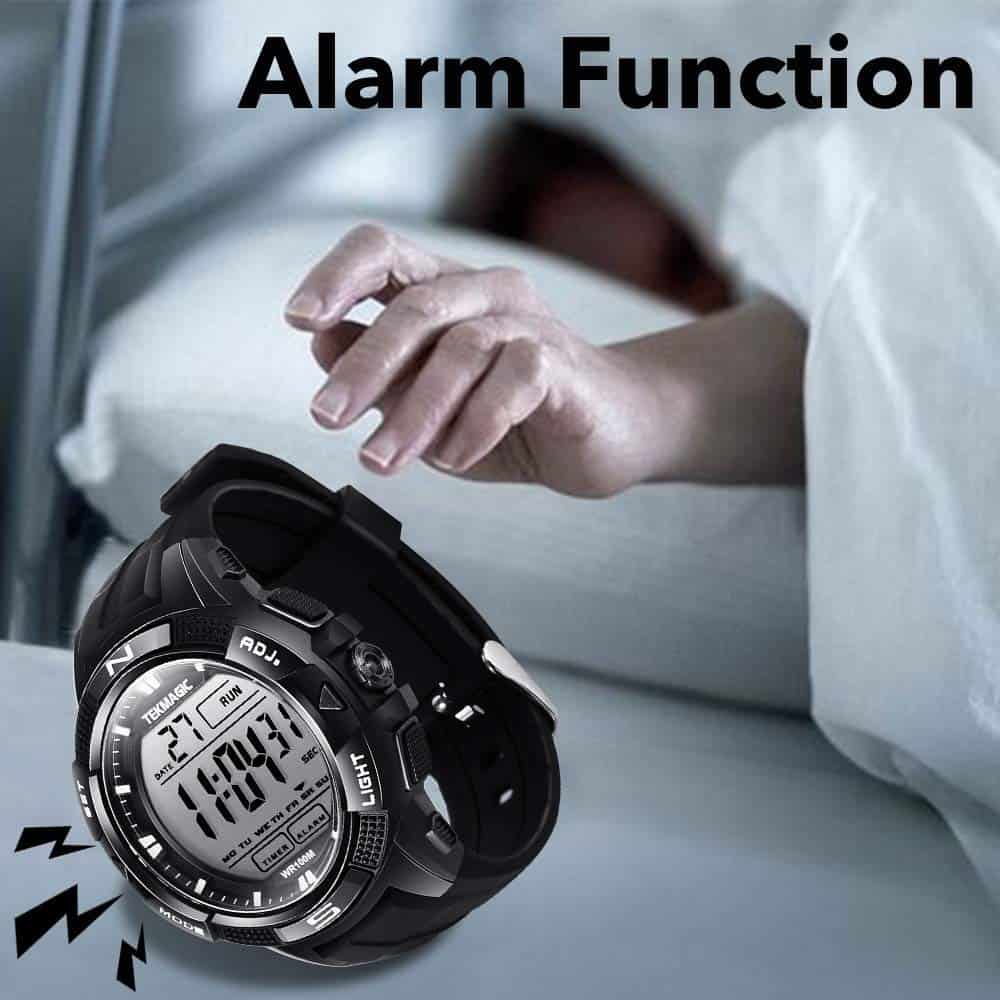 Reloj de Buceo Digital Sumergible TEKMAGIC 10 ATM -Negro - Imagen 7