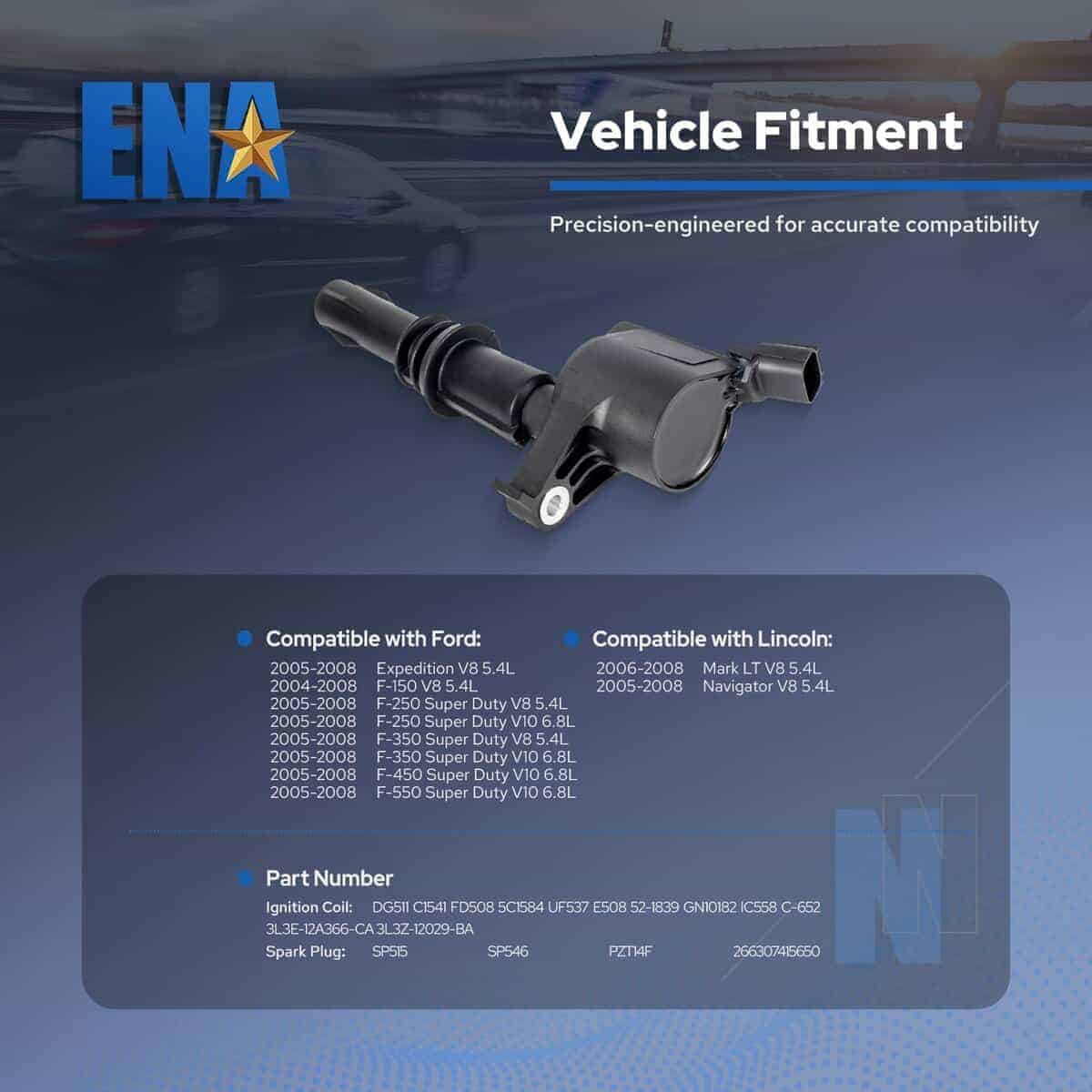 Set de Bobinas de Encendido y Bujías de Platino ENA 8 - Imagen 6