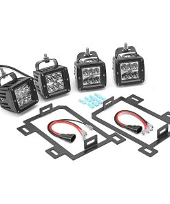 4x 3 pulgadas 24W Luces de Niebla LED con Kit de Cableado y