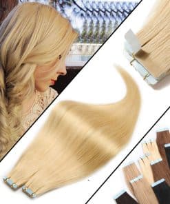 Extensiones de Cabello Adhesivas Benehair Remy -Rubia Decolo