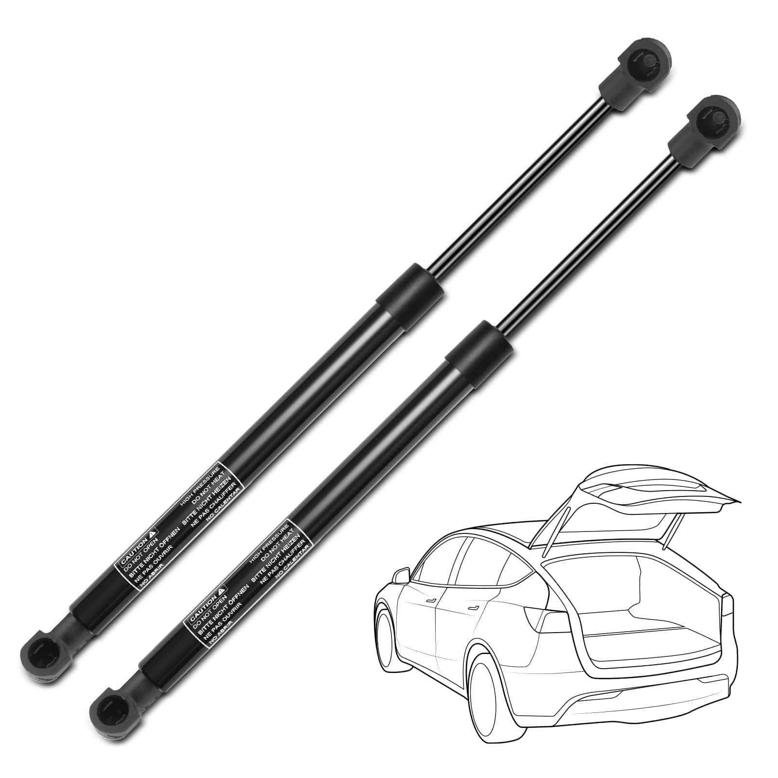 YHTAUTO Amortiguadores de maletero trasero compatibles con