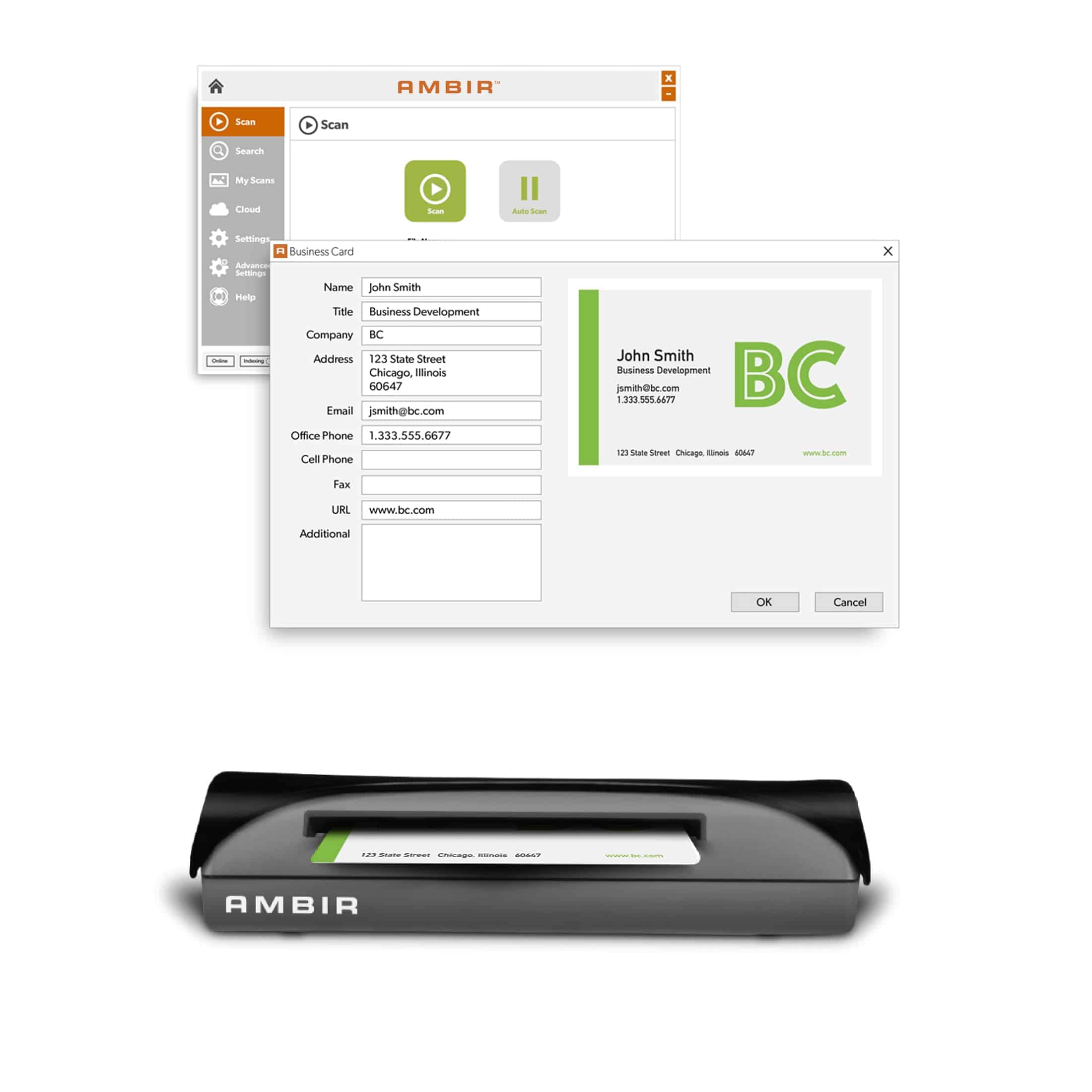 Escáner de Tarjetas Ambir PS667 con Software de Tarjetas de - Imagen 4