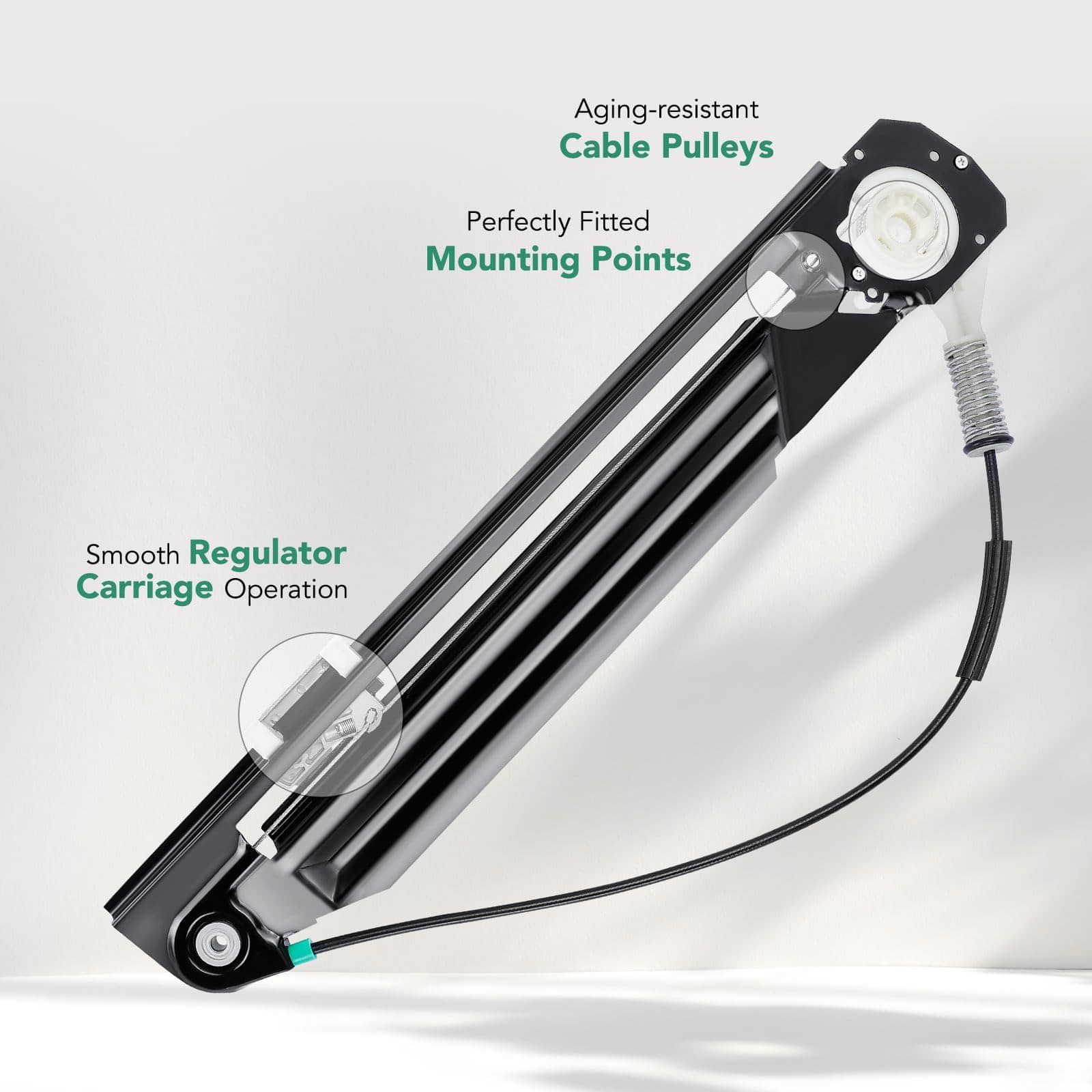 YHTAUTO Regulador de Ventana Eléctrico -Plata - Imagen 5