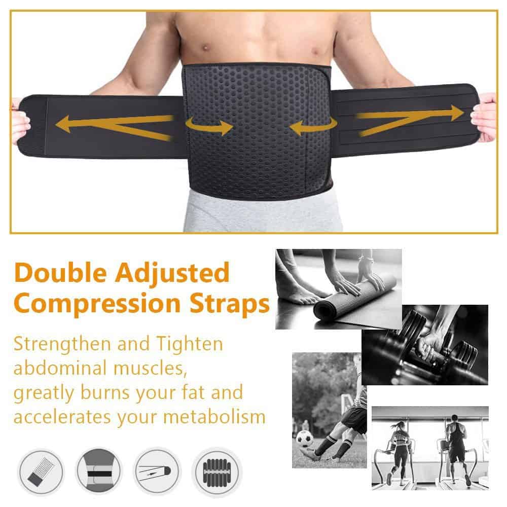 Cinturón de Cintura ZOHUMI para Hombres, Faja Abdominal de - Imagen 4