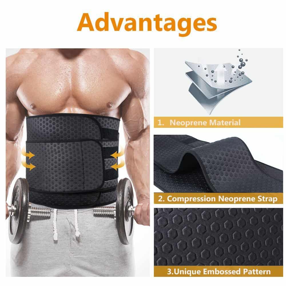 Cinturón de Cintura ZOHUMI para Hombres, Faja Abdominal de - Imagen 7