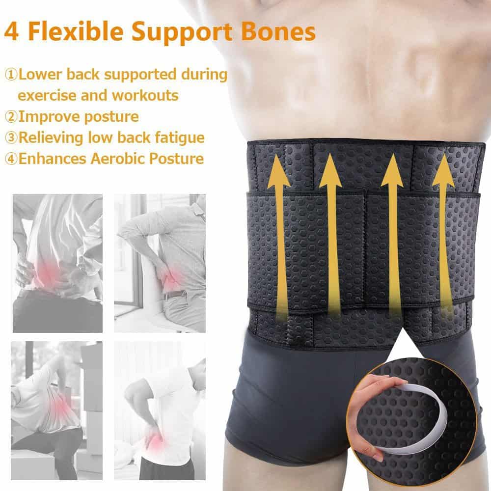 Cinturón de Cintura ZOHUMI para Hombres, Faja Abdominal de - Imagen 5