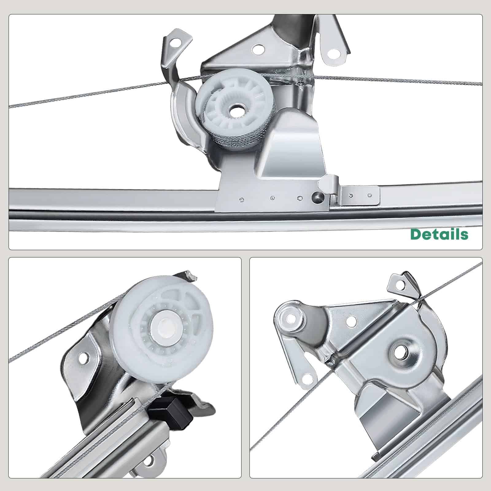 YHTAUTO Regulador de ventana eléctrico trasero del lado del - Imagen 9