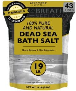 Sal de baño del Mar Muerto de Aromasong - 19 libras de