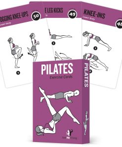 62 Tarjetas de Ejercicios de Pilates, para Hombres/Mujeres:
