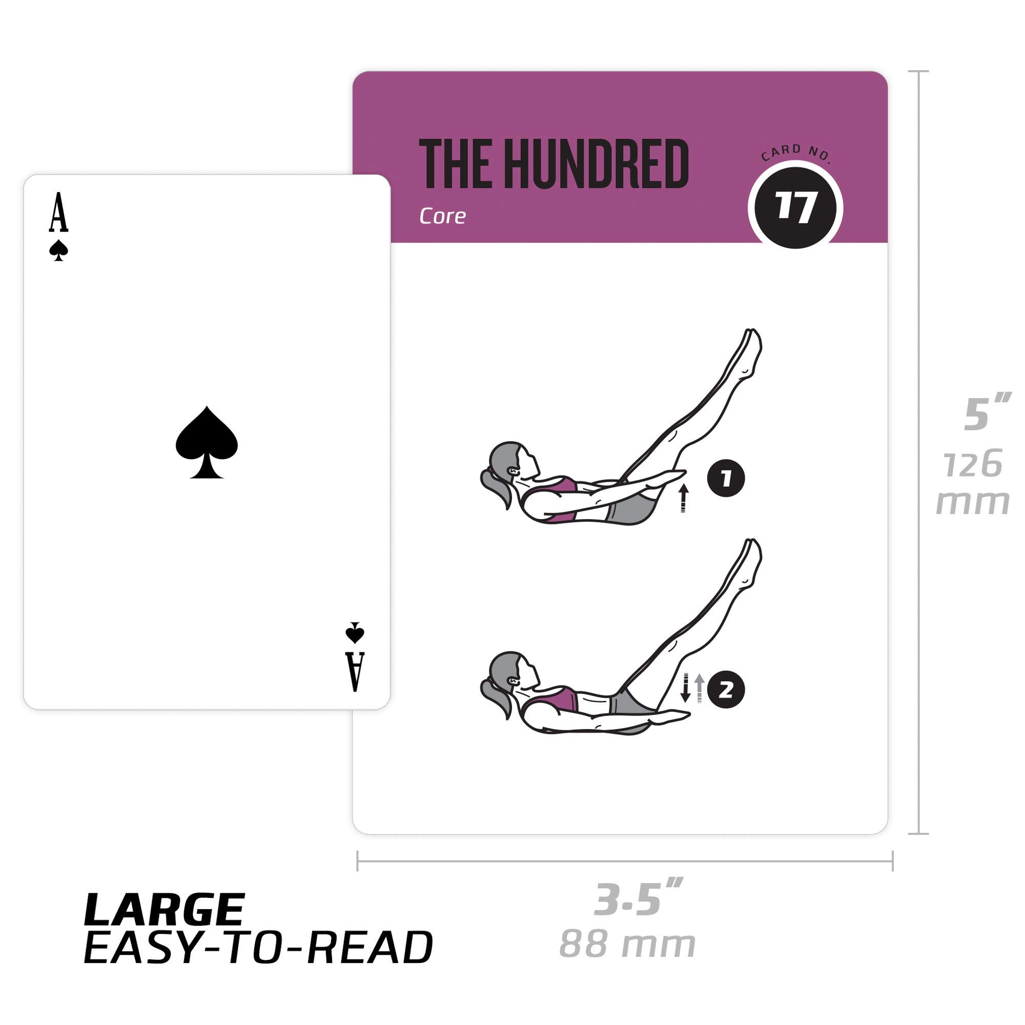 62 Tarjetas de Ejercicios de Pilates, para Hombres/Mujeres: - Imagen 8