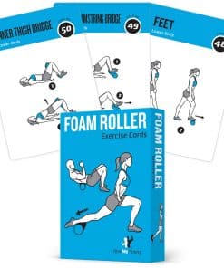 Tarjetas de ejercicios con rodillo de espuma NewMe Fitness,