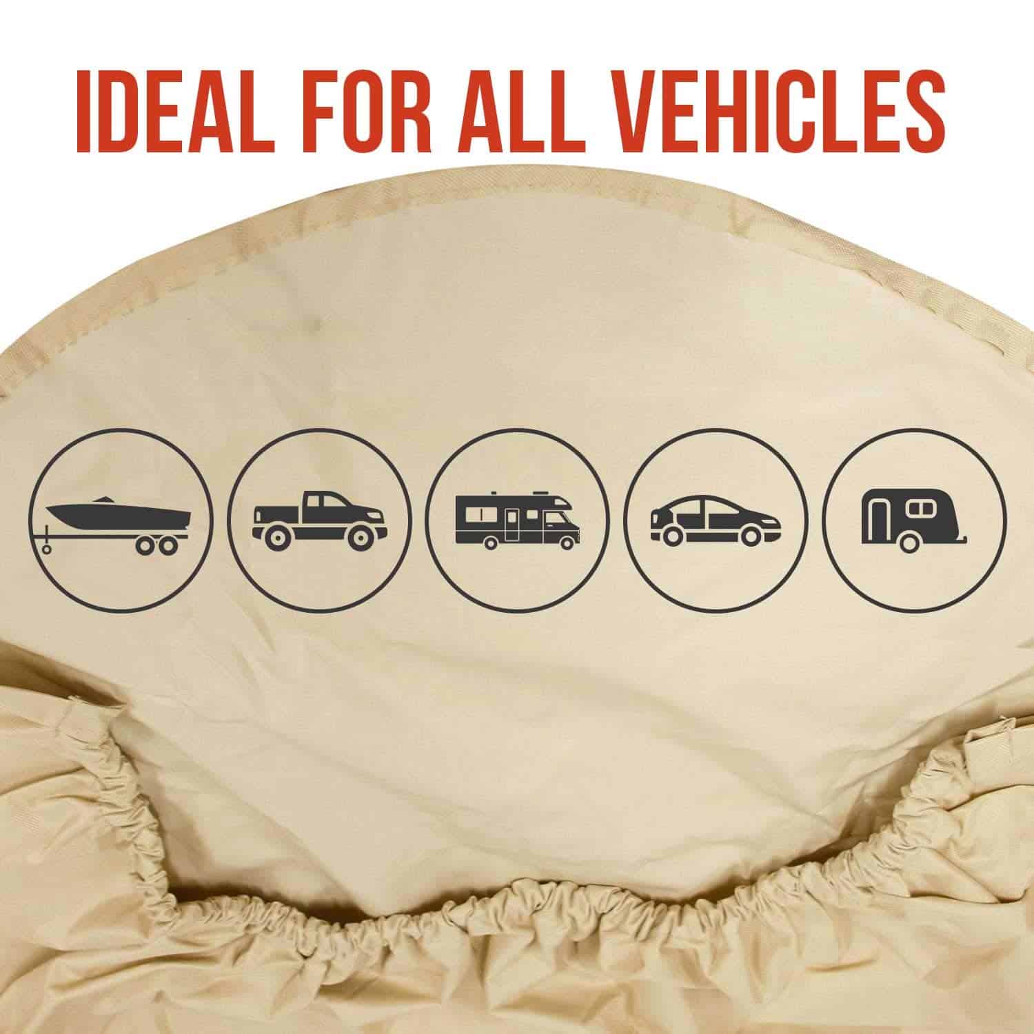 Juego de 4 Cubiertas de Lona Oxford Impermeable para Ruedas - Imagen 4