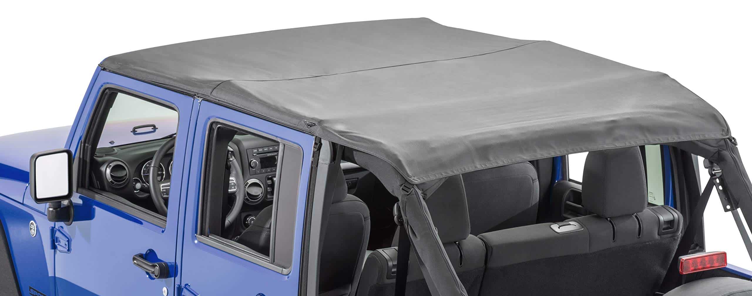 MasterTop Windshield Header compatible con 2007-2018 JK 2 y - Imagen 5