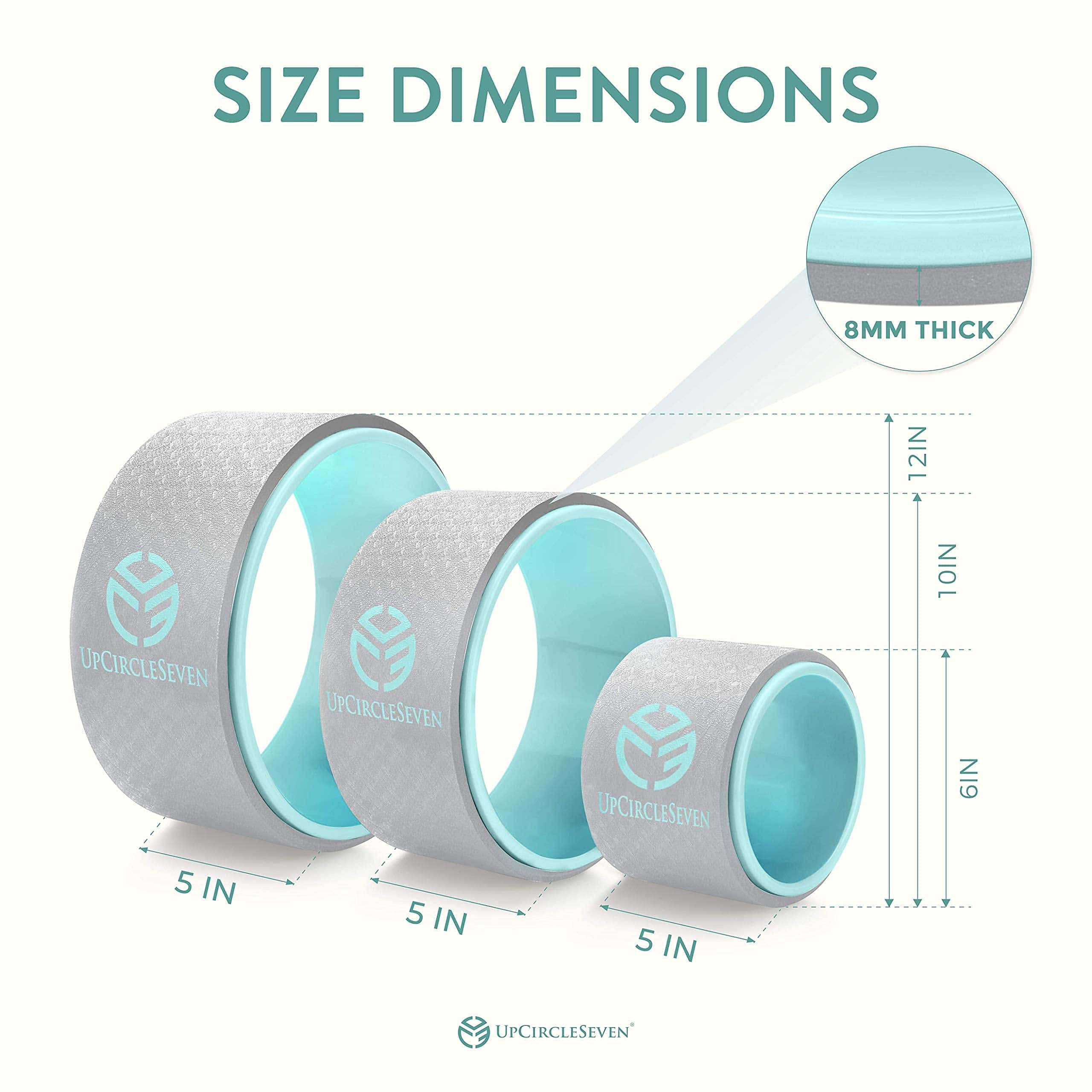 Juego de Ruedas de Yoga UpCircleSeven - La más resistente y - Imagen 4