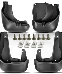 Juego de 4 Guardabarros Protectores Accesorios -Negro