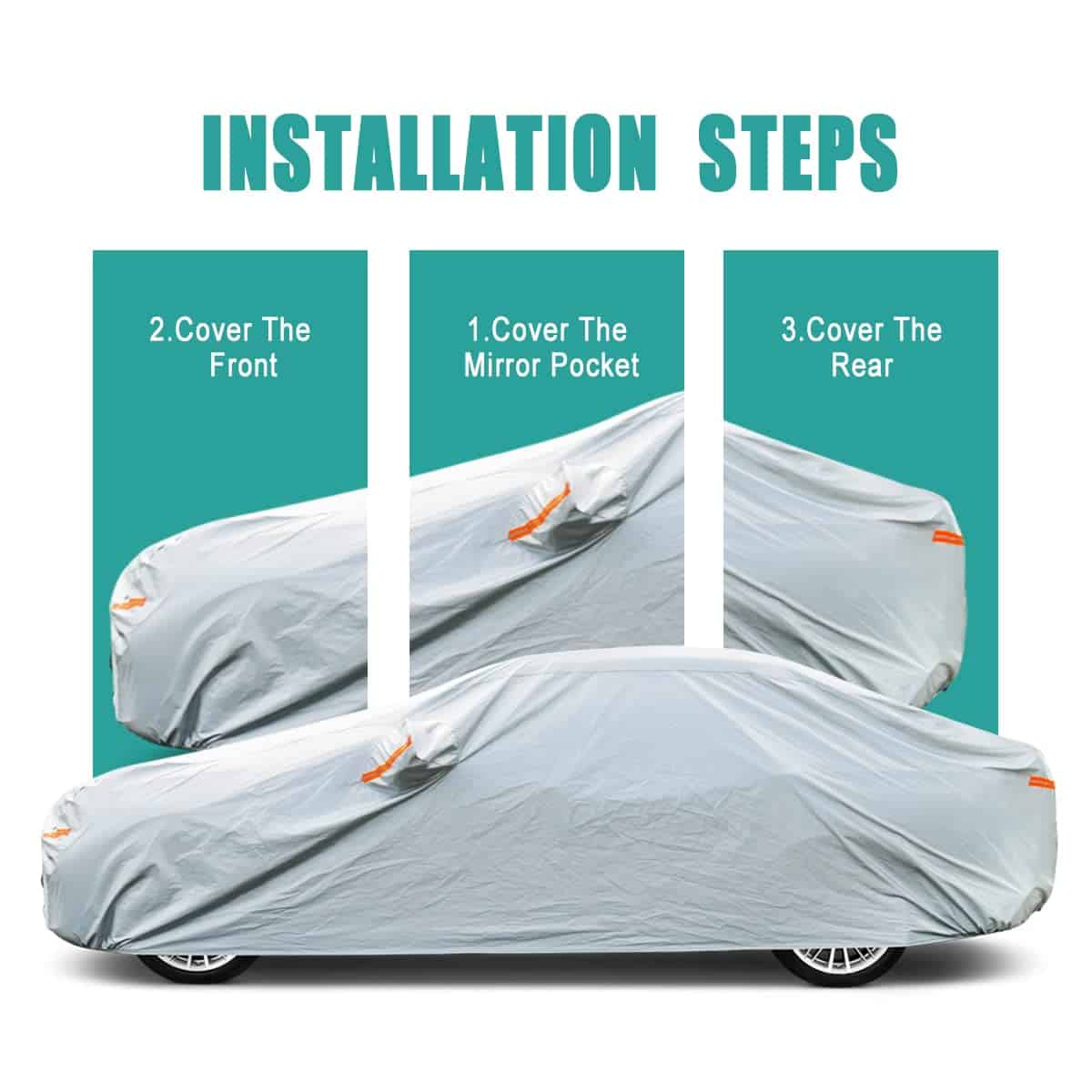 Cubierta para Auto GUNHYI Impermeable de Hatchback para - Imagen 8
