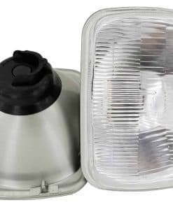 Par de Carcasas de Lentes Redondos de Vidrio estilo OEM de
