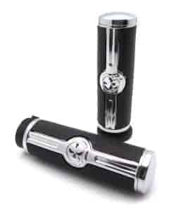 XKMT-Manillar Cromado Calavera con Puños para Compatible