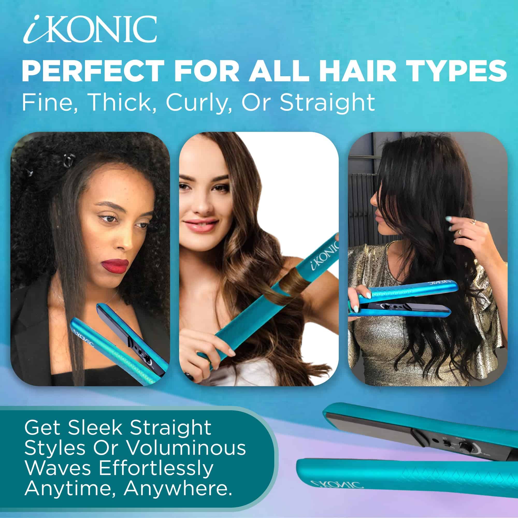 Plancha para el cabello IKONIC de 1.25 pulgadas con placas - Imagen 7