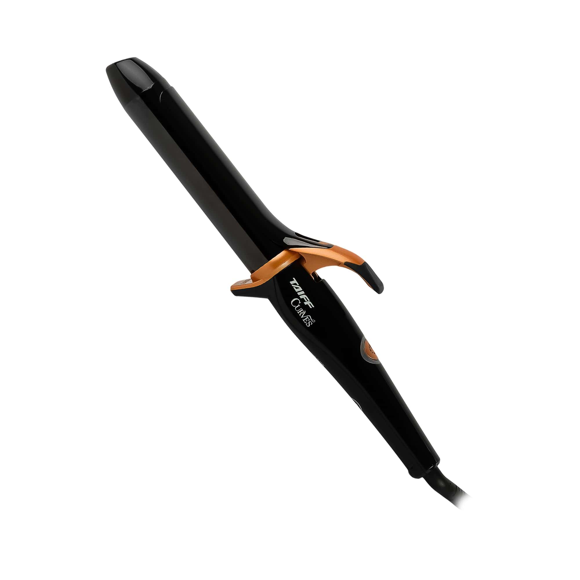 Rizadora Taiff Curves 1 1/4" con Pinza - Titanio Negro para