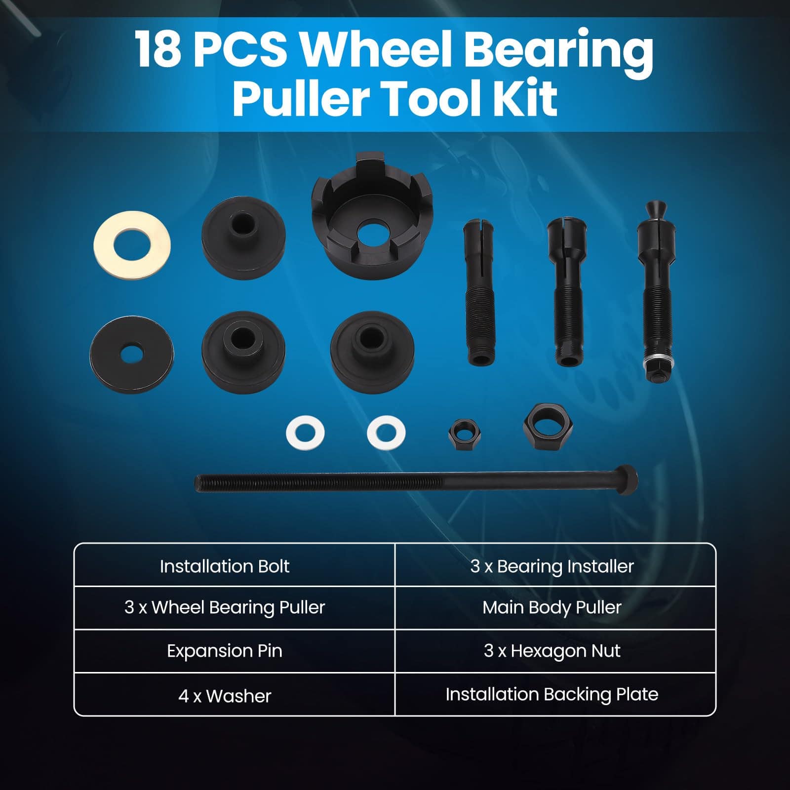 Herramienta de Extracción e Instalación de Rodamientos de - Imagen 3