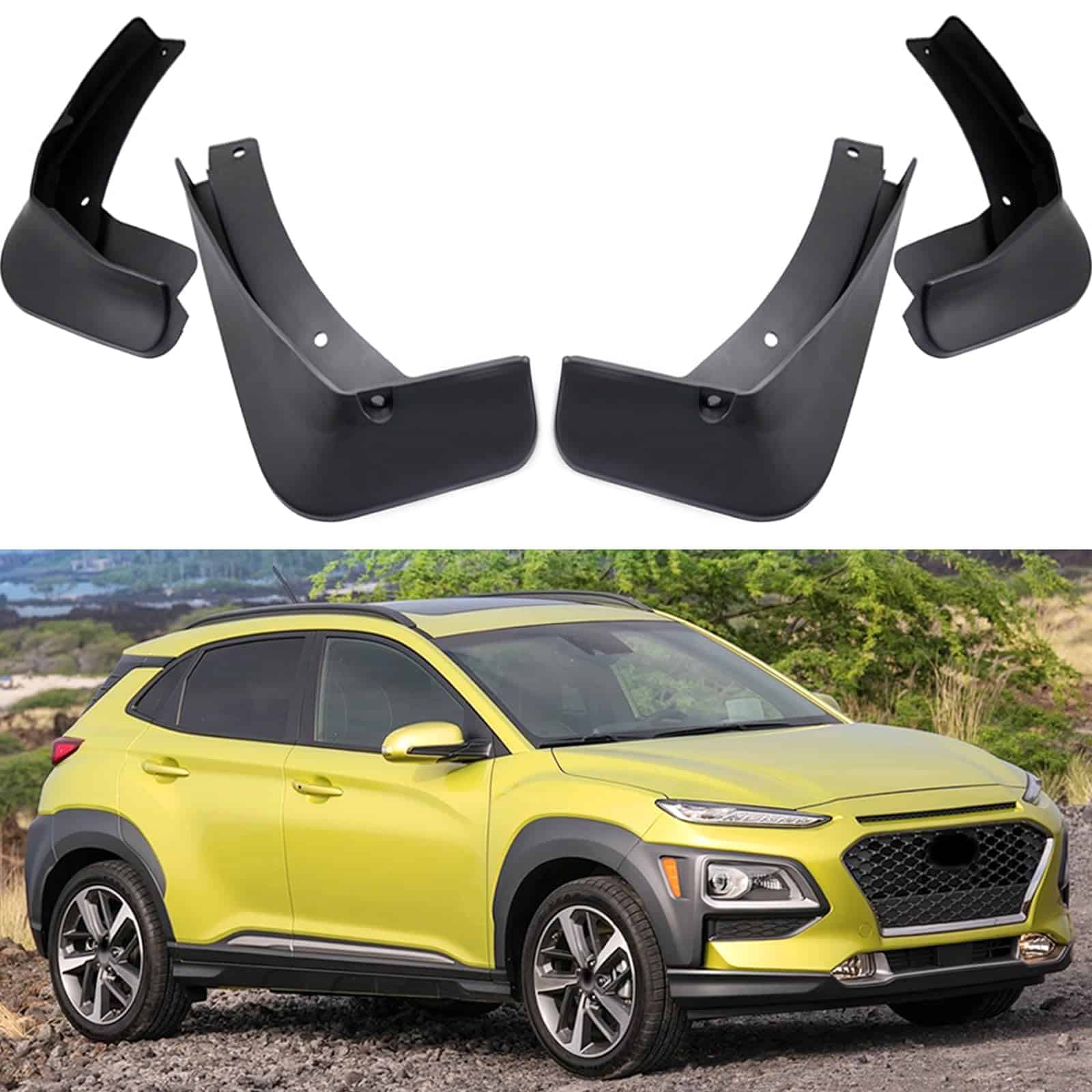 MOERTIFEI Guardabarros para Coche Con Guardabarros