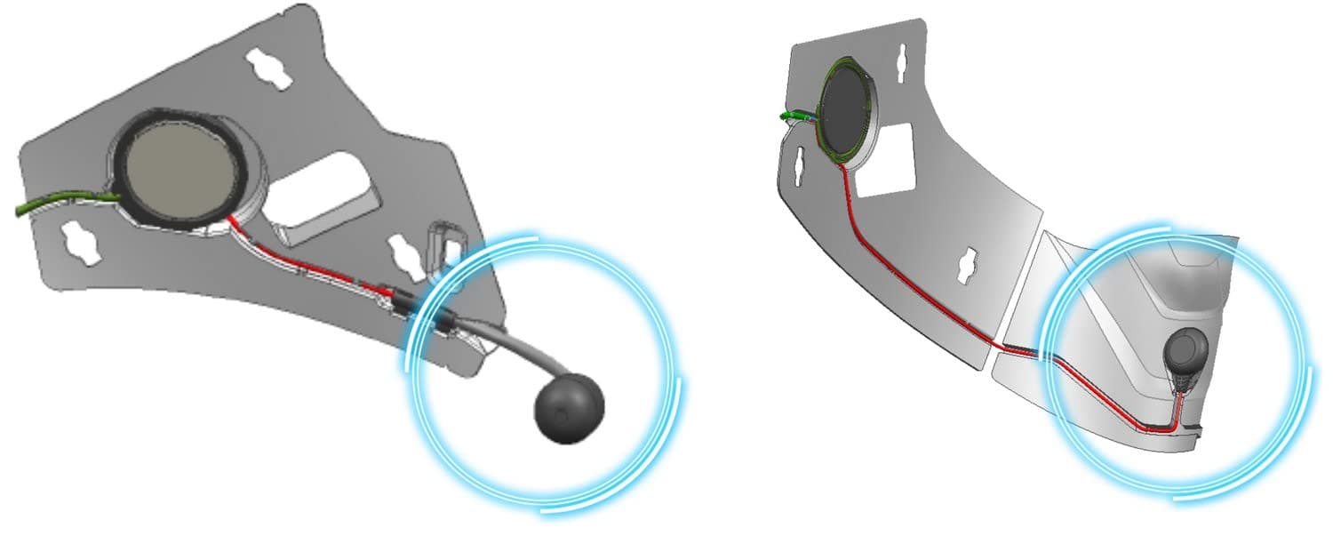 Accesorios para casco de motocicleta HJC Helmets Smart 20B - Imagen 5